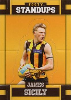 2017 Select Footy Stars - Footy Standups #FS60 James Sicily Front